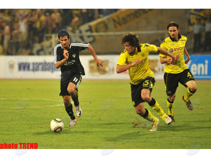 Ответный футбольный матч раунда плей-офф Лиги Европы "Карабах" - "Боруссия" - ФОТОСЕССИЯ