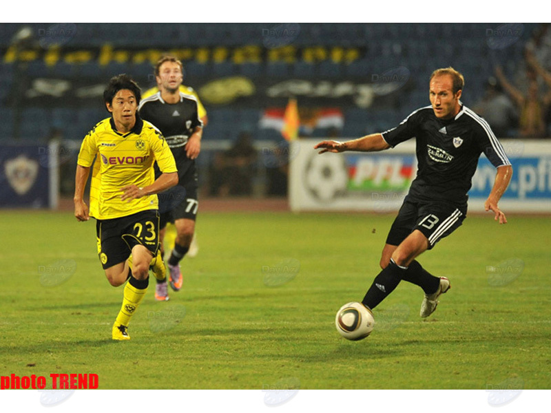 Ответный футбольный матч раунда плей-офф Лиги Европы "Карабах" - "Боруссия" - ФОТОСЕССИЯ