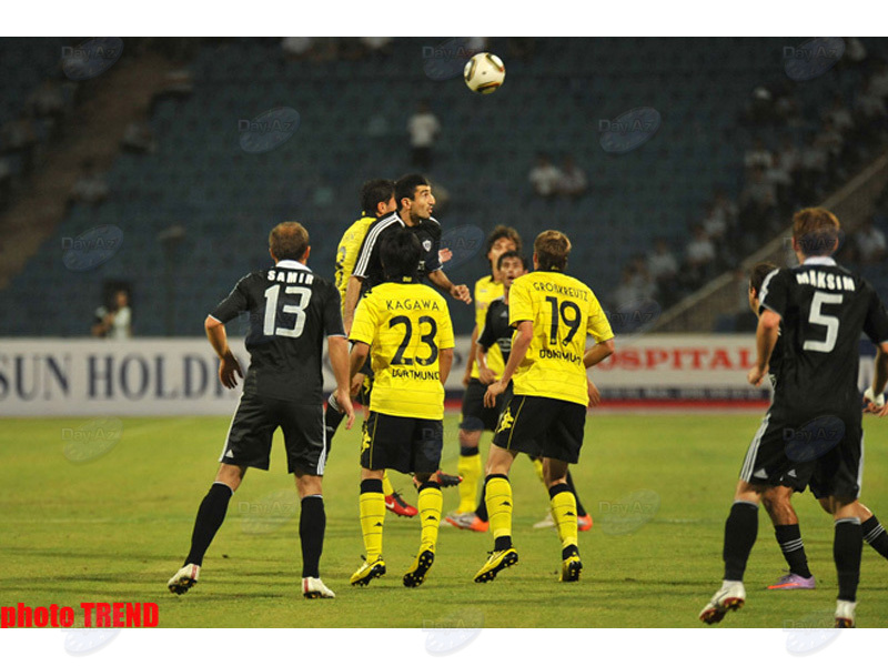 Ответный футбольный матч раунда плей-офф Лиги Европы "Карабах" - "Боруссия" - ФОТОСЕССИЯ