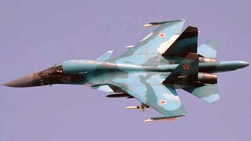 Фронтовой бомбардировщик Су-34 - ФОТО