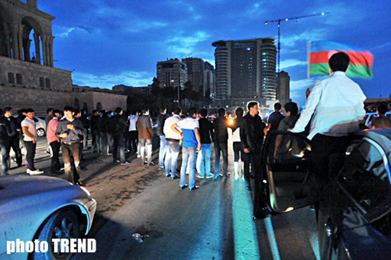 В Азербайджане празднуют победу на "Евровидении" - ОБНОВЛЕНО - ФОТО - ВИДЕО