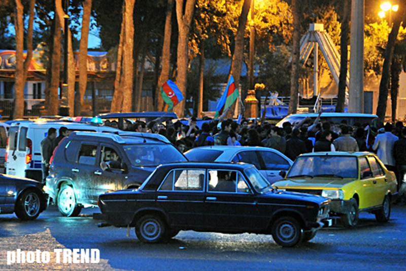 В Азербайджане празднуют победу на "Евровидении" - ОБНОВЛЕНО - ФОТО - ВИДЕО