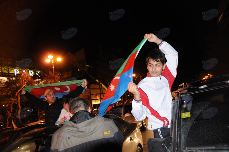 В Азербайджане празднуют победу на "Евровидении" - ОБНОВЛЕНО - ФОТО - ВИДЕО