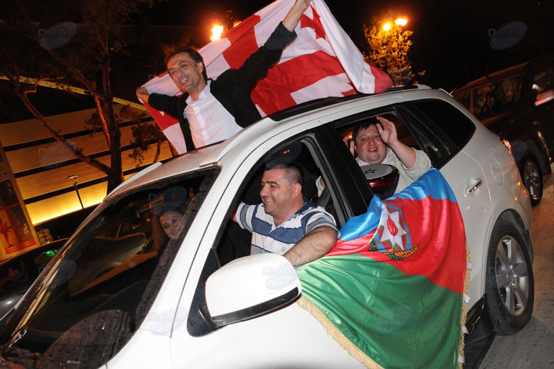 В Азербайджане празднуют победу на "Евровидении" - ОБНОВЛЕНО - ФОТО - ВИДЕО