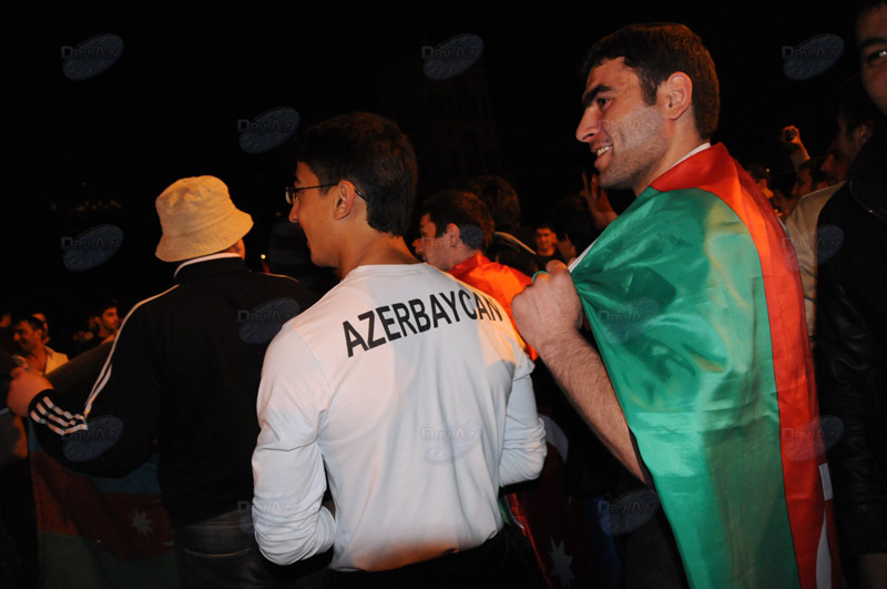 В Азербайджане празднуют победу на "Евровидении" - ОБНОВЛЕНО - ФОТО - ВИДЕО