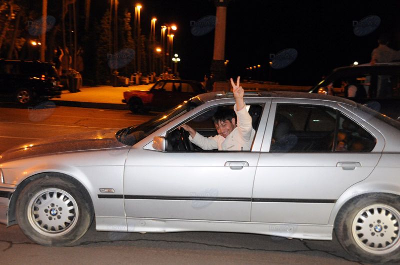 В Азербайджане празднуют победу на "Евровидении" - ОБНОВЛЕНО - ФОТО - ВИДЕО