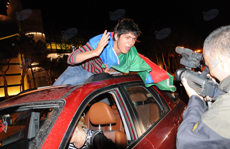 В Азербайджане празднуют победу на "Евровидении" - ОБНОВЛЕНО - ФОТО - ВИДЕО