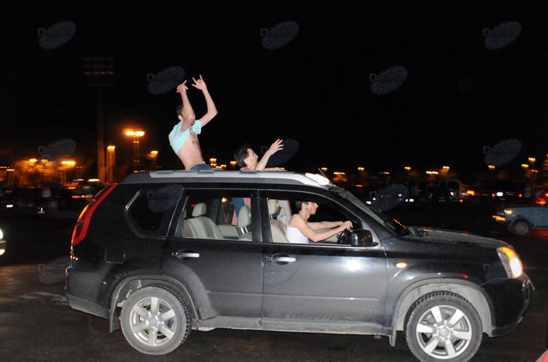 В Азербайджане празднуют победу на "Евровидении" - ОБНОВЛЕНО - ФОТО - ВИДЕО