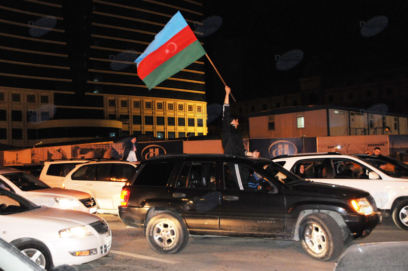 В Азербайджане празднуют победу на "Евровидении" - ОБНОВЛЕНО - ФОТО - ВИДЕО
