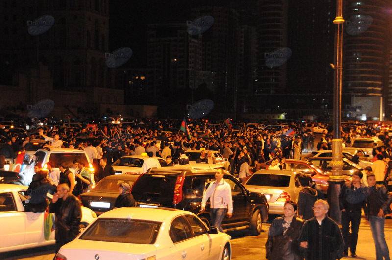 В Азербайджане празднуют победу на "Евровидении" - ОБНОВЛЕНО - ФОТО - ВИДЕО