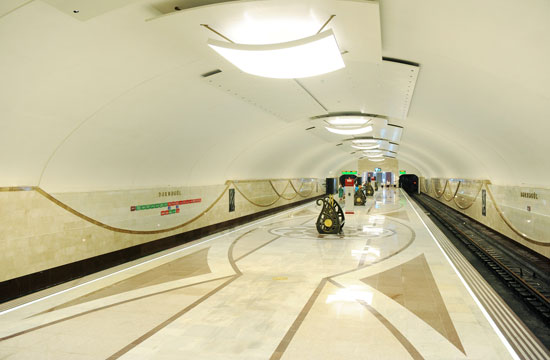 Президент Ильхам Алиев и его супруга Мехрибан Алиева приняли участие в открытии очередной станции Бакинского метрополитена – ОБНОВЛЕНО – ФОТО