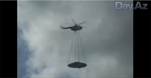 Российский военный вертолет перевозит НЛО? - ВИДЕО