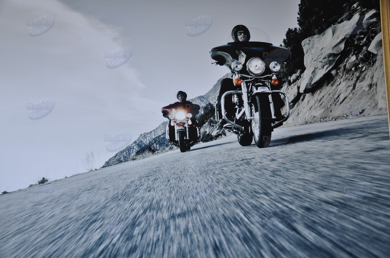 Легенда на двух колесах: Harley-Davidson рассекает по улицам Баку - ФОТОСЕССИЯ