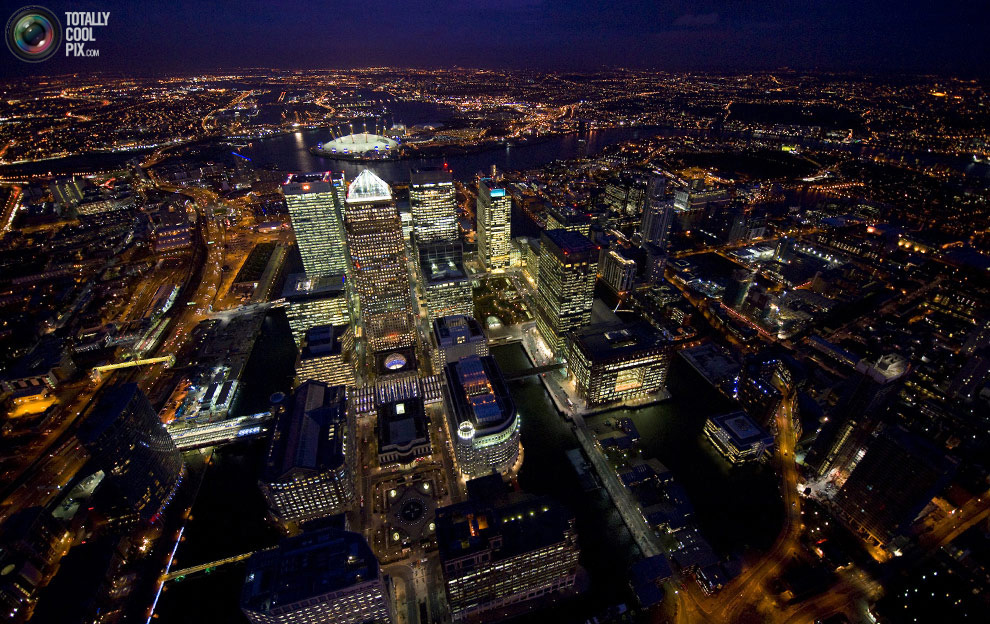 Ночной Лондон: вид с воздуха - ФОТОСЕССИЯ