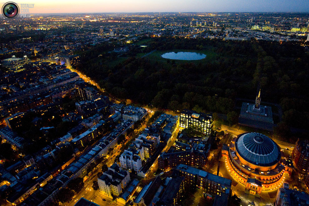 Ночной Лондон: вид с воздуха - ФОТОСЕССИЯ