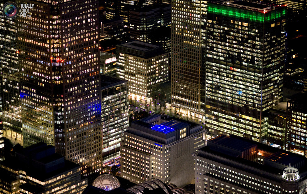 Ночной Лондон: вид с воздуха - ФОТОСЕССИЯ