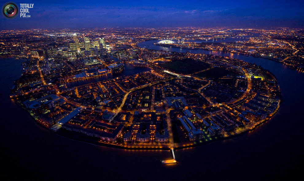 Ночной Лондон: вид с воздуха - ФОТОСЕССИЯ