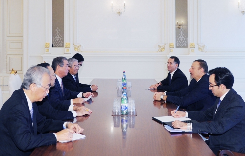 Президент Ильхам Алиев принял сопредседателя азербайджано-японской межправительственной комиссии - ОБНОВЛЕНО - ФОТО