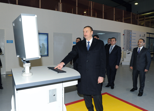 Президент Азербайджана принял участие в открытии в Гарадагском районе завода современных строительных материалов "AAC" - ФОТО