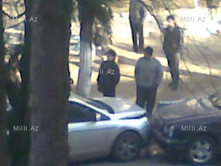 В Баку "Touareg" стал причиной столкновения нескольких автомобилей – ФОТО