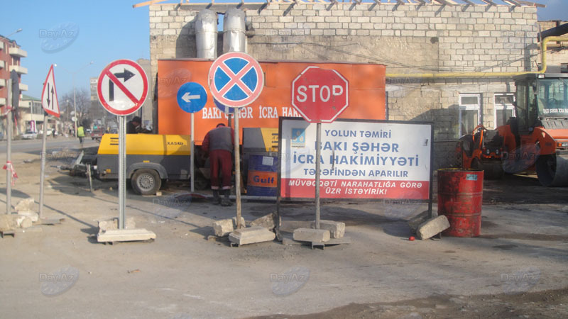Расширяется одна из главных дорог Баку – ФОТО