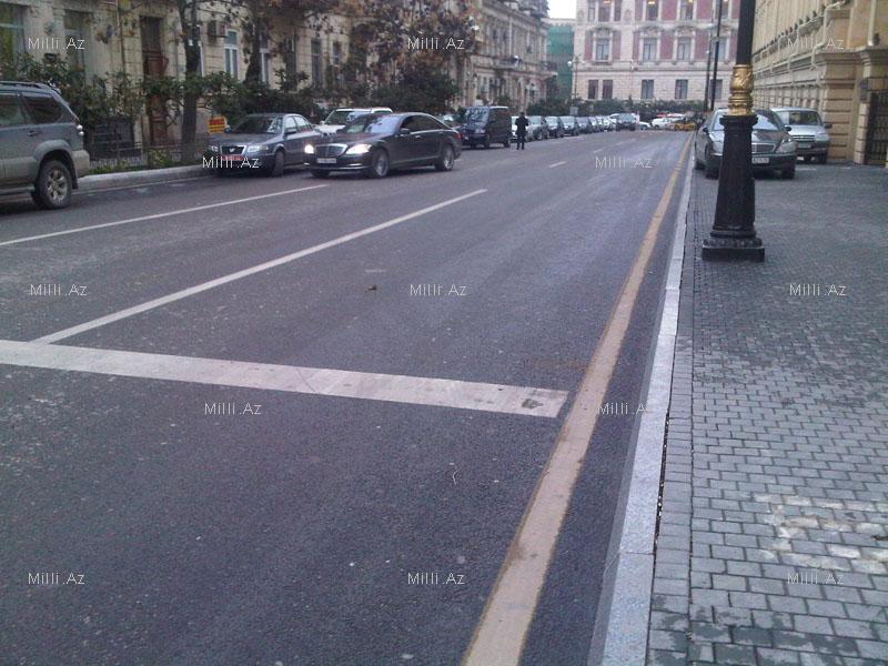 В Баку закрыли центральную улицу – ФОТО