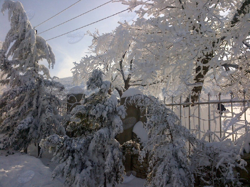 Мороз и солнце: снежная феерия Азербайджана - ФОТО