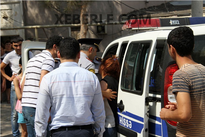 Sumqayıtda ara qarışdı: yol bağlandı, intihara cəhd.. - FOTOLAR