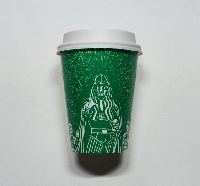 "Картинная галерея" Day.Az: Искусство из стаканчиков Starbucks - ФОТО