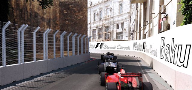 Гоночная трасса "Формулы-1" в Баку - ФОТО
