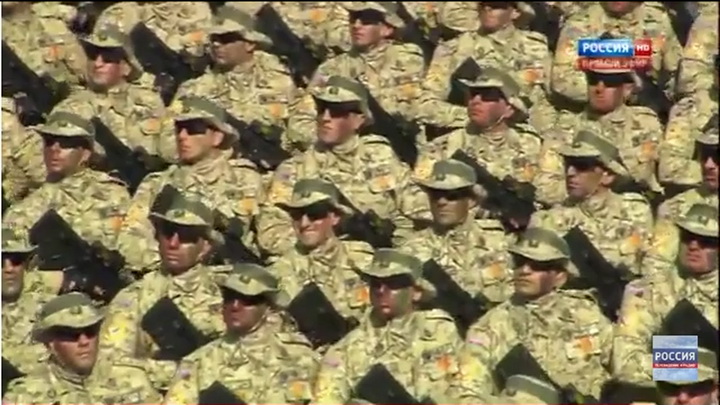 Азербайджанские военнослужащие - на параде в Москве - ФОТО