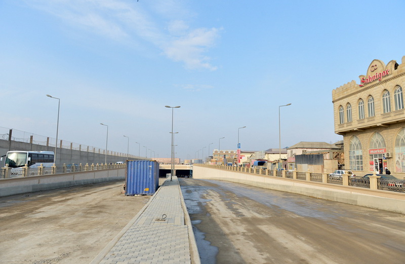 Президент Ильхам Алиев ознакомился с ходом строительных работ на дорожных узлах на проспекте Зии Буниятова - ОБНОВЛЕНО - ФОТО