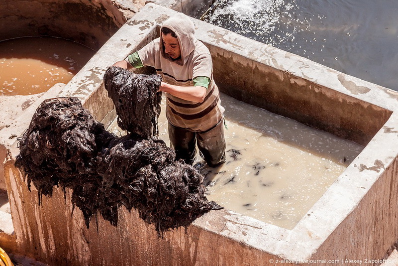 Марокко: как изготавливают натуральную кожу - ФОТОСЕССИЯ
