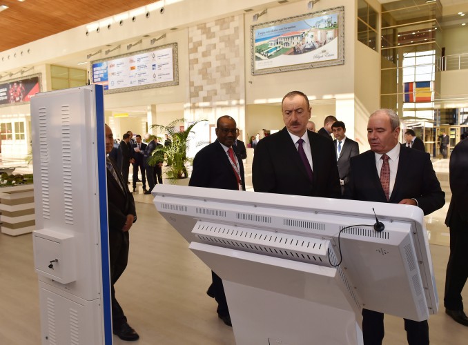 Президент Ильхам Алиев принял участие в открытии выставки "Bakutel-2014" - ОБНОВЛЕНО - ФОТО