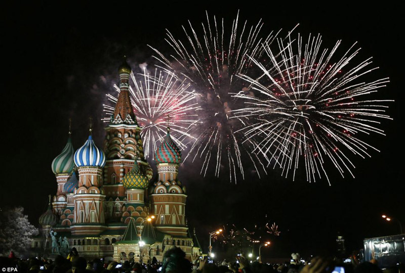 Как разные страны мира встретили 2014 год - ФОТО