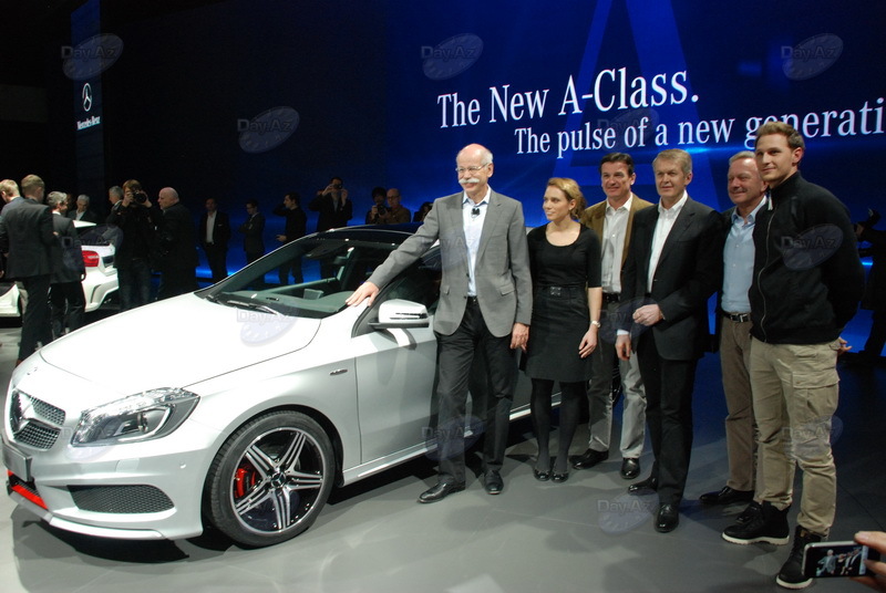 Закрытая презентация нового автомобиля "Mercedes-Benz A class" в Женеве - ФОТОСЕССИЯ - ЭКСКЛЮЗИВ