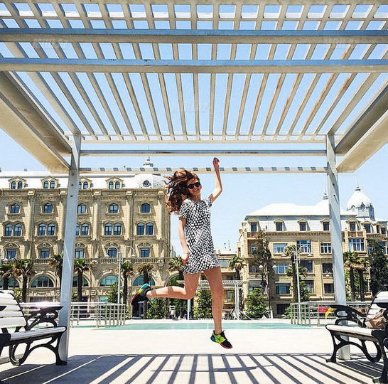 Море эмоций российской туристки в Баку - ФОТО