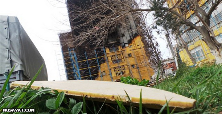 Bakıda yaşayış binasının yanması ilə bağlı yeni TƏFƏRRÜATLAR - REPORTAJ - FOTO