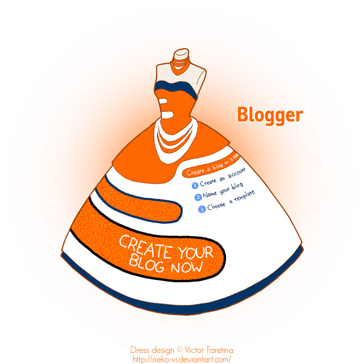 Новый писк моды: Популярные интернет-сервисы в виде платьев - ФОТОСЕССИЯ