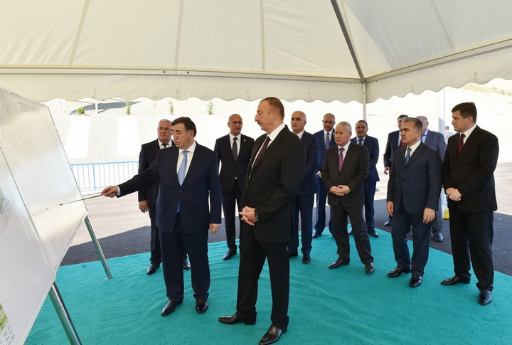 Президент Ильхам Алиев принял участие в церемониях подачи воды для орошения из канала Тахтакерпю-Джейранбатан в Хызинском и Сиязаньском районах - ОБНОВЛЕНО - ФОТО