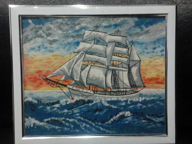 "Картинная галерея Day.Az": Интересные работы со цветной солью и пластилином - ФОТО