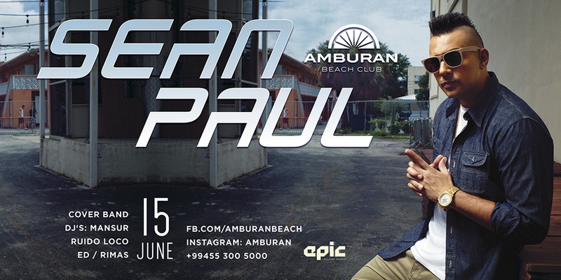 Обладатель премии "Грэмми" Sean Paul выступит в Amburan Beach Club - ФОТО - ВИДЕО
