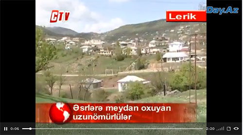 Uzunömürlülər diyarı Lerik - VİDEO