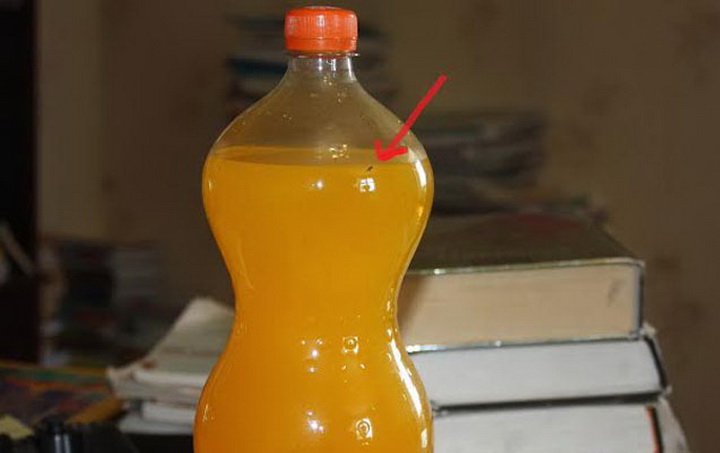 Bakıda alınan “Fanta”nın içindən həşərat çıxdı - FOTO