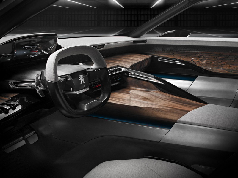 Концепт Peugeot для Китая - эбонитовое дерево, "акулья кожа" и 340 л.с. - ФОТО