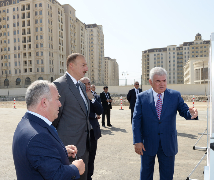 Президент Ильхам Алиев ознакомился с ходом работ по строительству Олимпийского стадиона, ряда дорожных объектов и восстановлению экосреды озера Беюкшор - ОБНОВЛЕНО - ФОТО