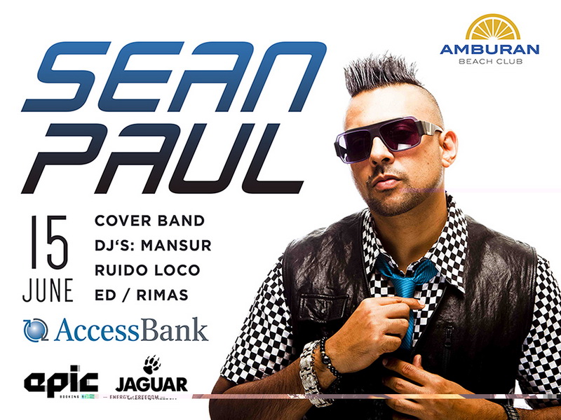 Обладатель премии "Грэмми" Sean Paul выступит в Amburan Beach Club - ФОТО - ВИДЕО