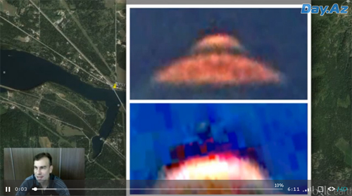 Камеры Google Earth зафиксировали НЛО с инопланетянином – ВИДЕО