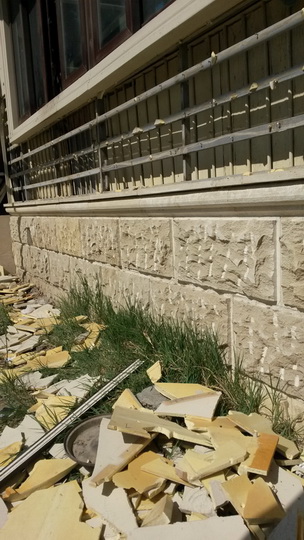 В Баку со зданий убирают опасную облицовку - ОБНОВЛЕНО - ФОТО