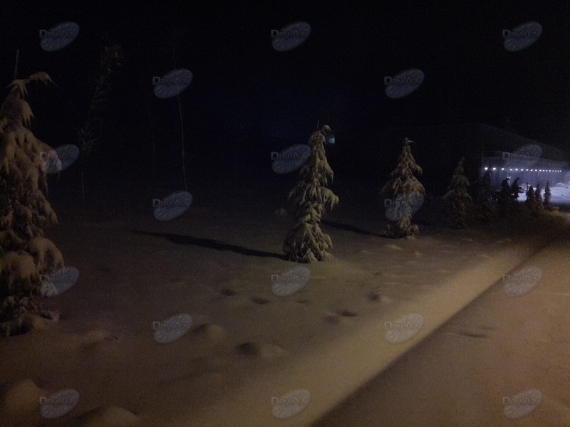 Горнолыжный курорт Азербайджана в снежных объятиях - ФОТО
